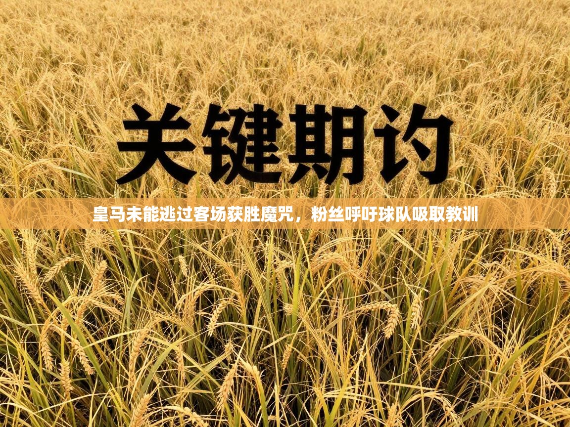 开云体育app-皇马未能逃过客场获胜魔咒，粉丝呼吁球队吸取教训  第4张